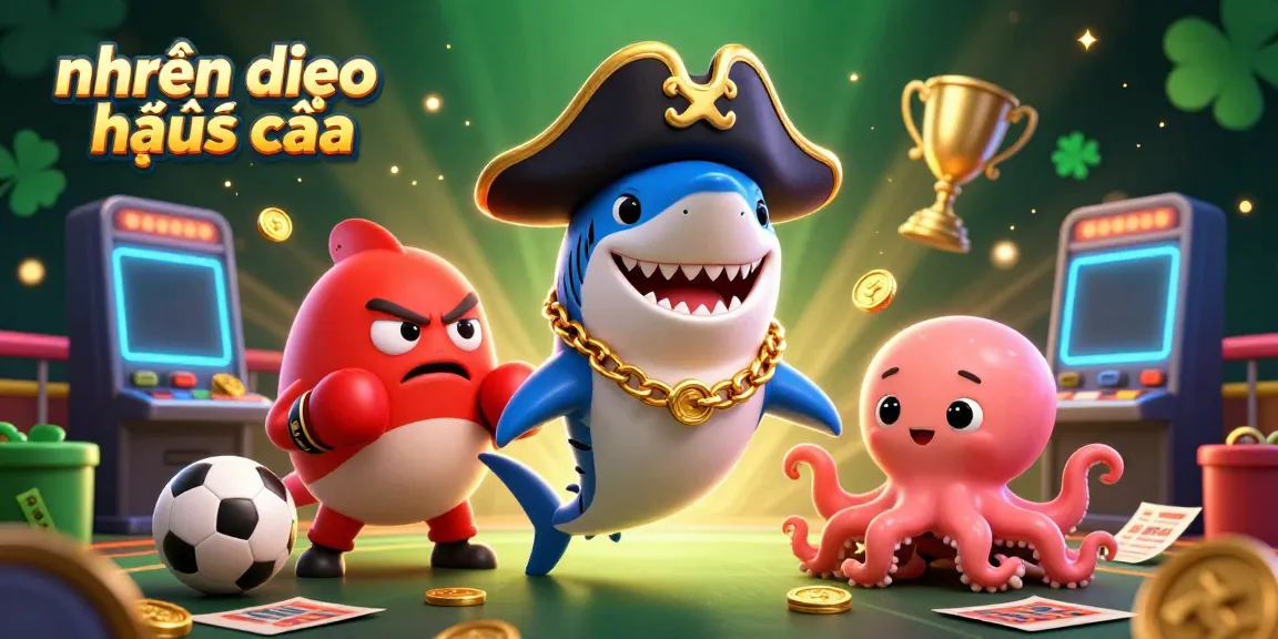 Experience the excitement of nhận định kèo nhà cái, where our whimsical pirate shark character and friends illuminate the thrilling world of sports betting.