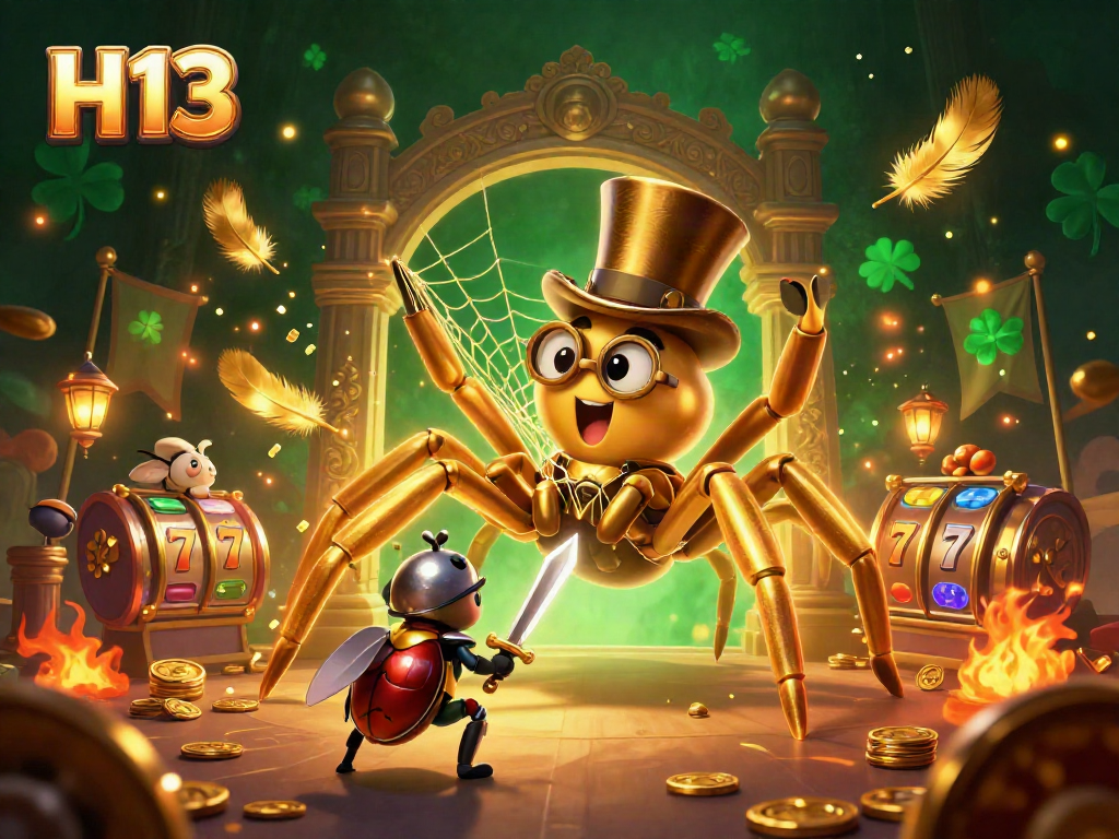 Experience H13's thrilling casino adventure with vibrant characters and dynamic elements.