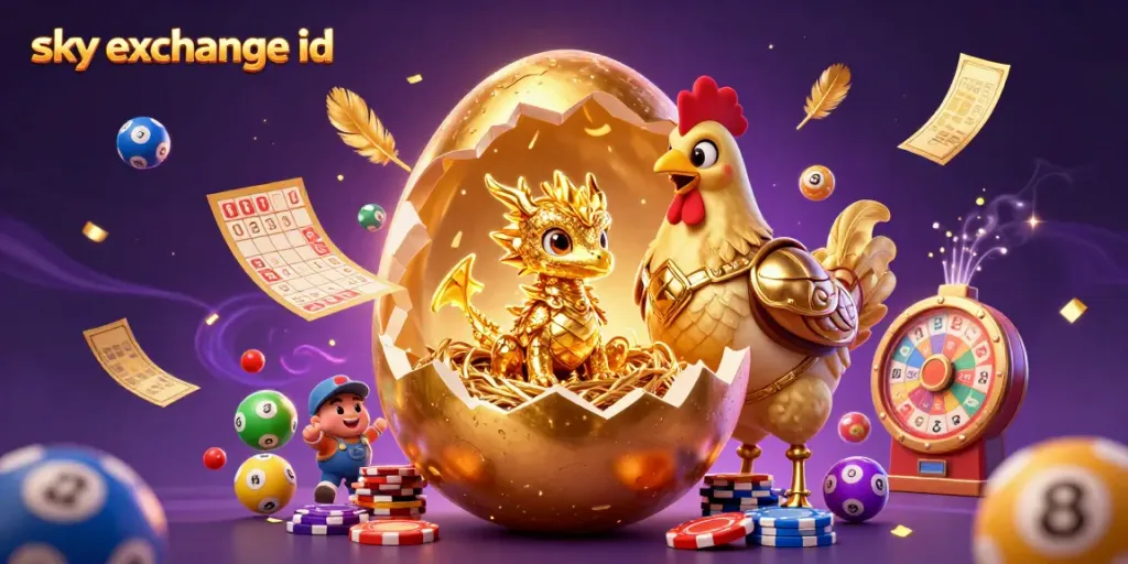 Experience thrilling gameplay with sky exchange id as the golden dragon presides over a vibrant gambling scene.